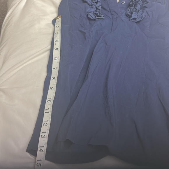 Blue Ruffled Sleeveless Top 💥 - Picture 8 of 8